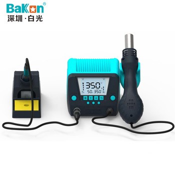 BAKON BK881 digital display LCD 2 in 1 hot air rework station and soldering station