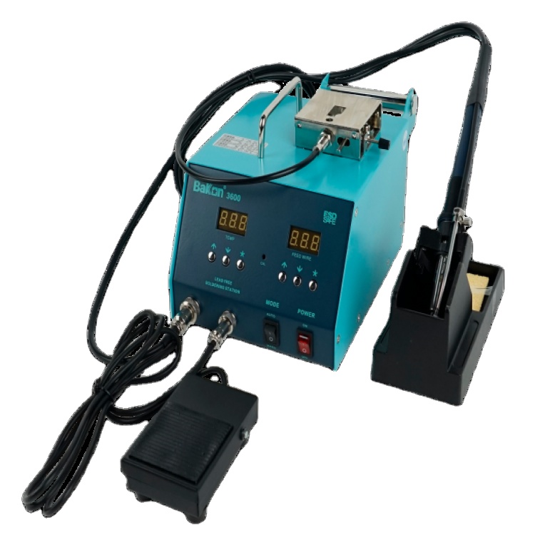 150W BK3600 Automatic wire self feeder lead free soldering iron station
